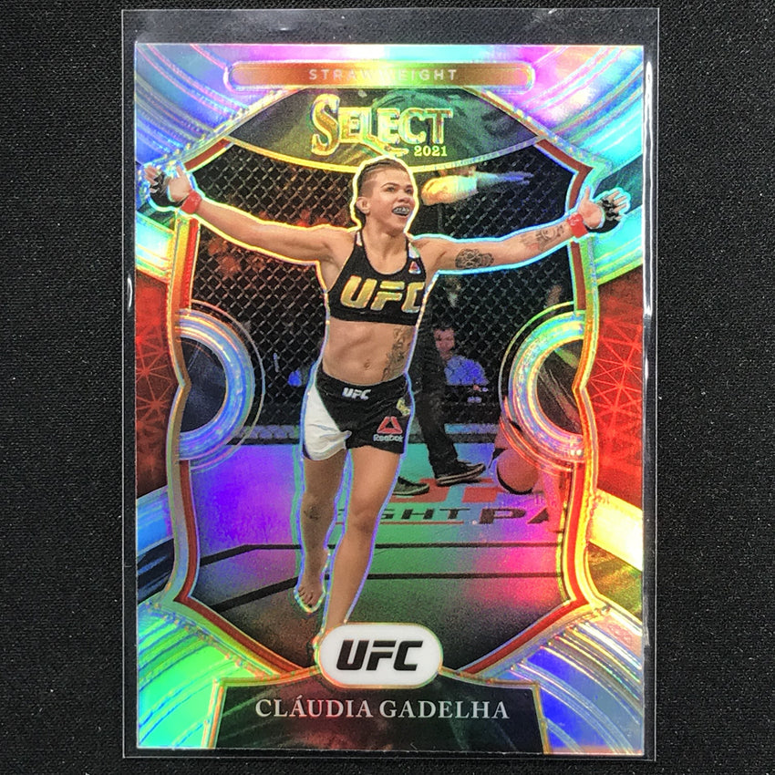 2021 Select Claudia Gadelha Concourse Silver Prizm No 10