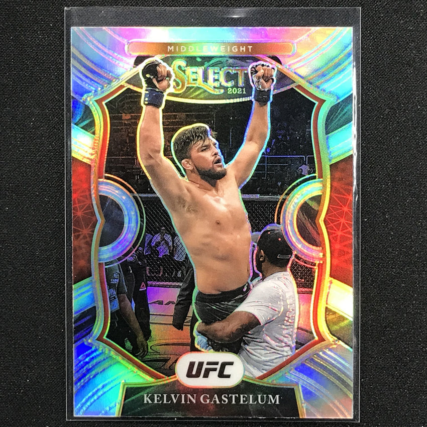 2021 Select Kelvin Gastelum Concourse Silver Prizm No 27