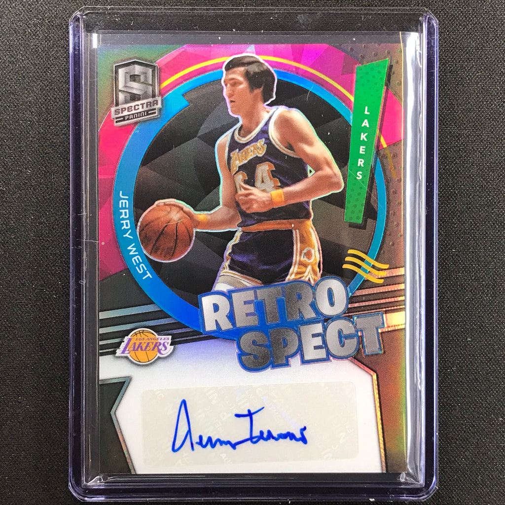 2021-22 Spectra Jerry West Retrospect Auto Silver 42/75 – Cherry ...