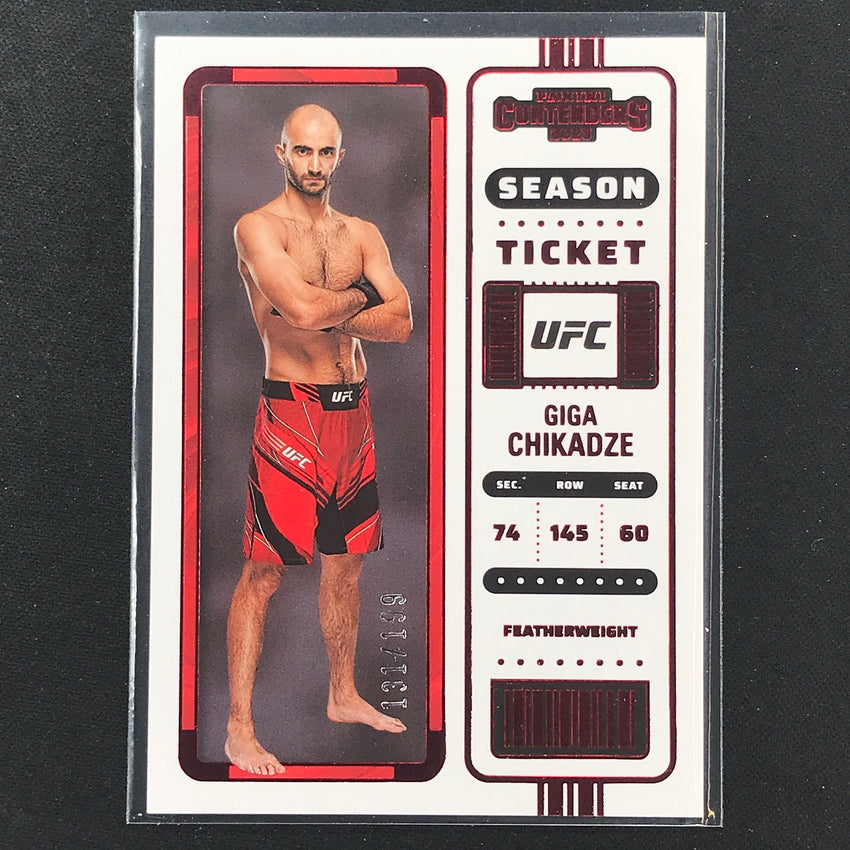 2023 Chronicles UFC GIGA CHIKADZE Contenders Season Ticket Red /199 #103