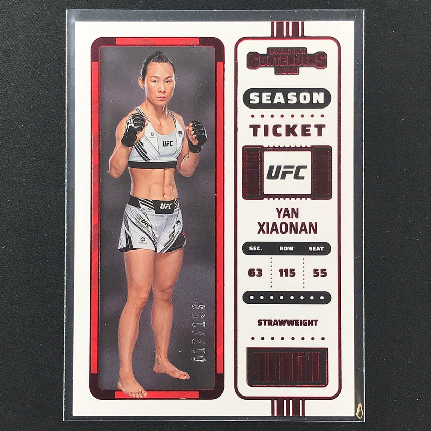 2023 Chronicles UFC YAN XIAONAN Contenders Season Ticket Red /199 #104