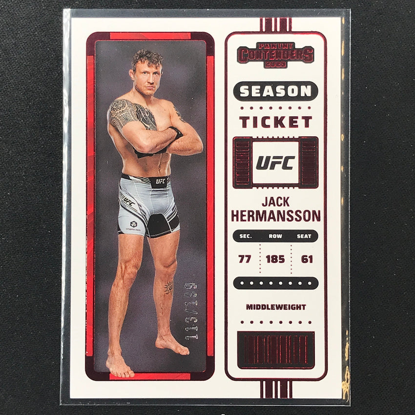 2023 Chronicles UFC JACK HERMANSSON Contenders Season Ticket Red /199 #106