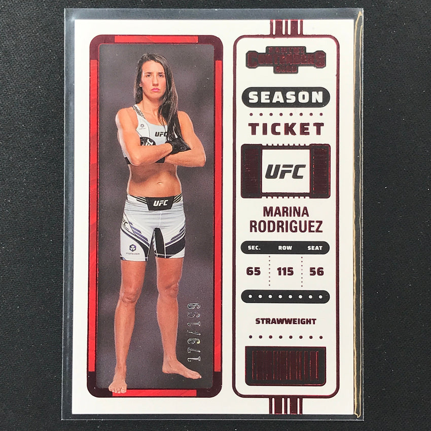 2023 Chronicles UFC MARINA RODRIGUEZ Contenders Season Ticket Red /199 #110