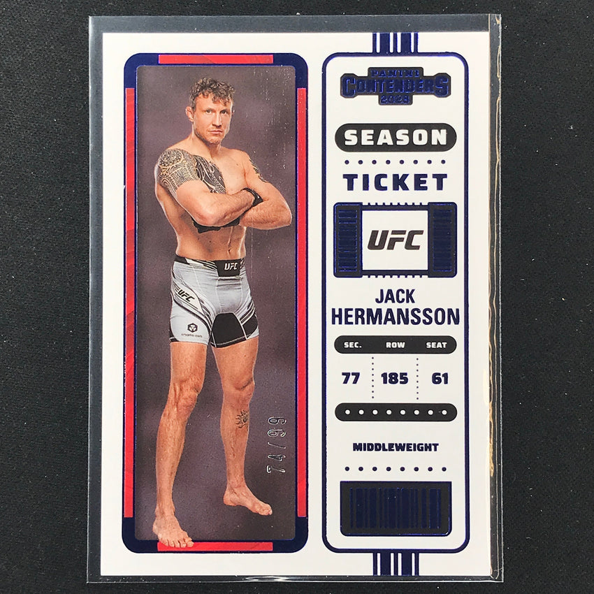 2023 Chronicles UFC JACK HERMANSSON Contenders Season Ticket Blue 74/99 #106