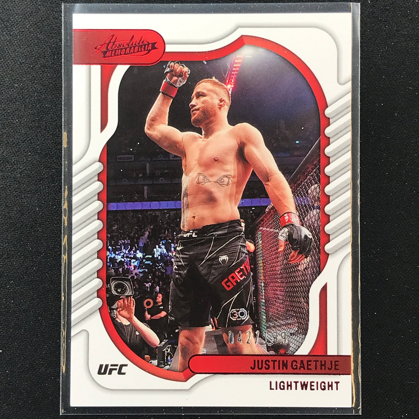2023 Chronicles UFC JUSTIN GAETHJE Absolute Red /199 #127