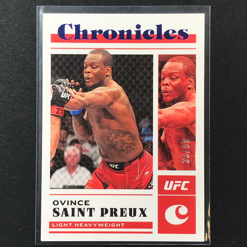 2023 Chronicles UFC OVINCE SAINT PREUX Chronicles Base Set Blue 35/99 #39