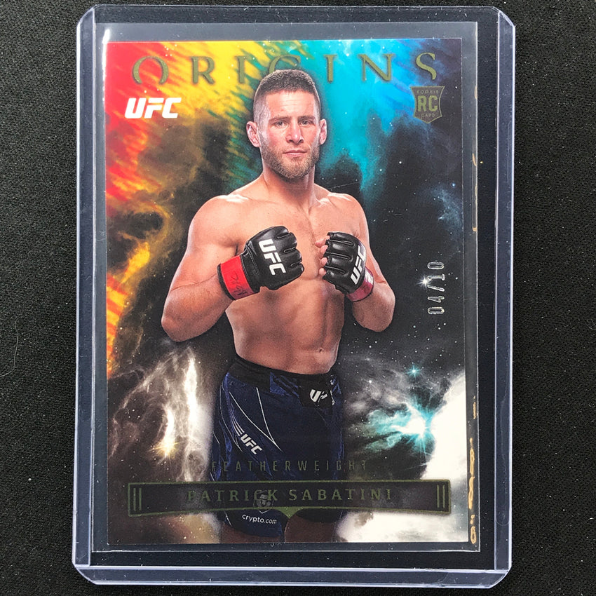 2023 Chronicles UFC Patrick Sabatini Origins Rookie Gold 4/10