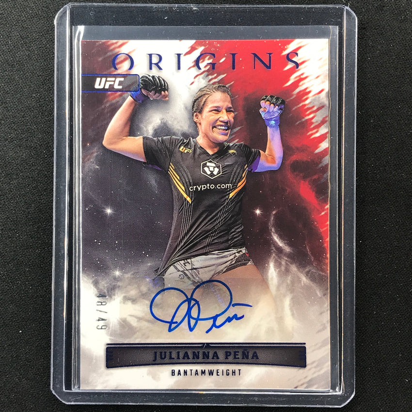2023 Chronicles UFC Julianna Pena Origins Auto Blue 48/49