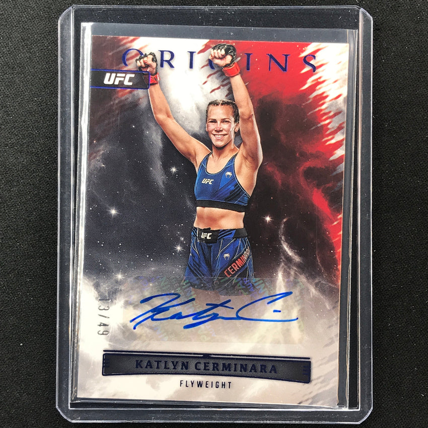 2023 Chronicles UFC Katlyn Cerminara Origins Auto Blue 13/49
