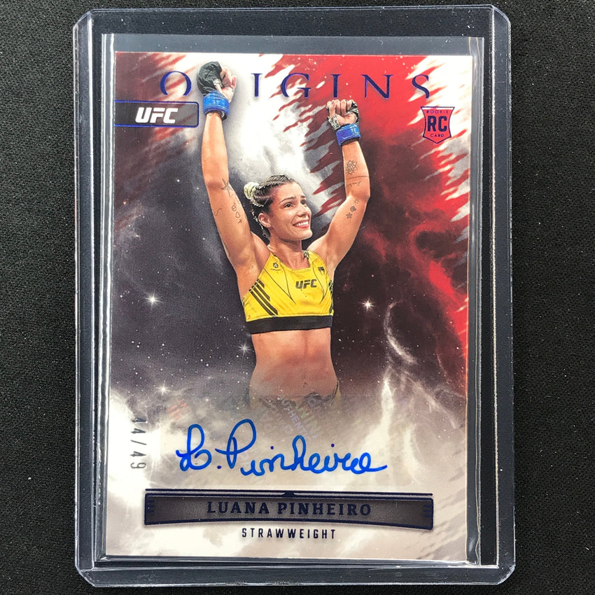2023 Chronicles UFC Luana Pinheiro Origins Rookie Auto Blue 44/49