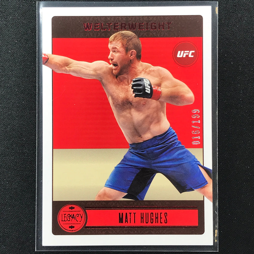 2023 Chronicles UFC MATT HUGHES Legacy Paper Red /199 #145