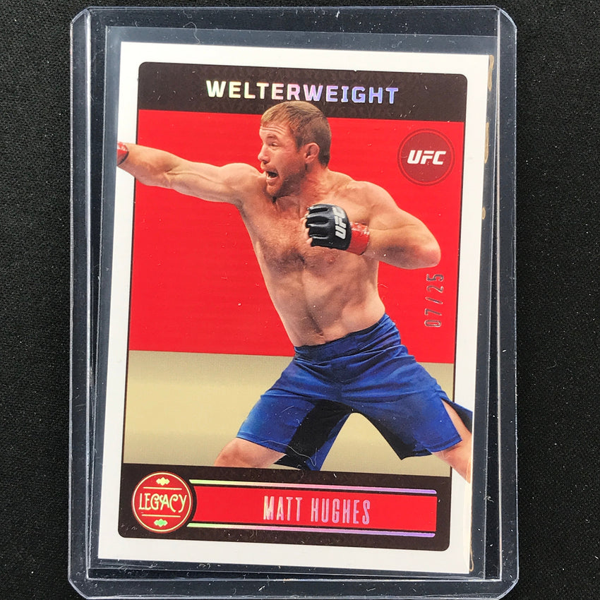 2023 Chronicles UFC Matt Hughes Legacy Paper Holo Silver 7/25
