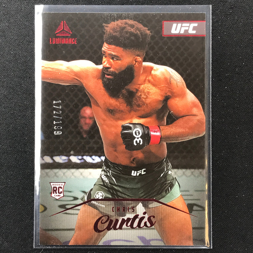 2023 Chronicles UFC CHRIS CURTIS Luminance Rookie Red /199 #155