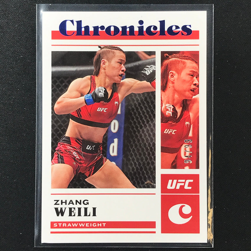 2023 Chronicles UFC ZHANG WEILI Chronicles Base Set Blue 94/99 #46