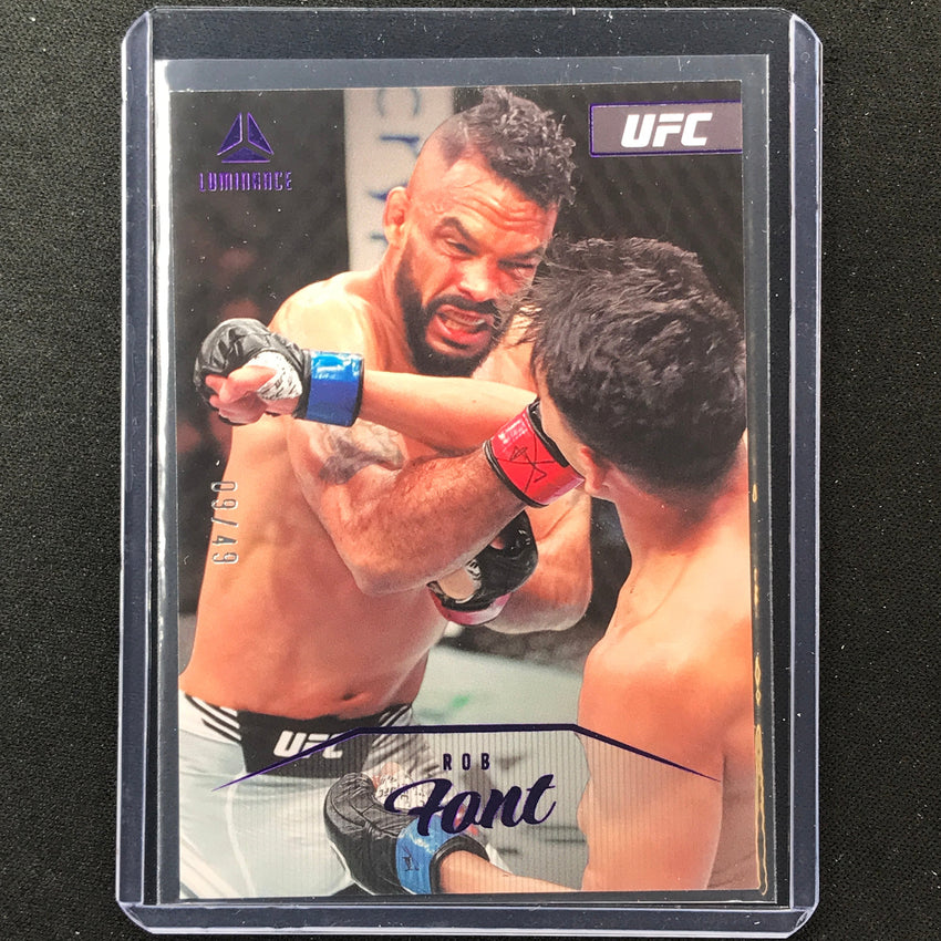 2023 Chronicles UFC Rob Font Luminance Purple 9/49