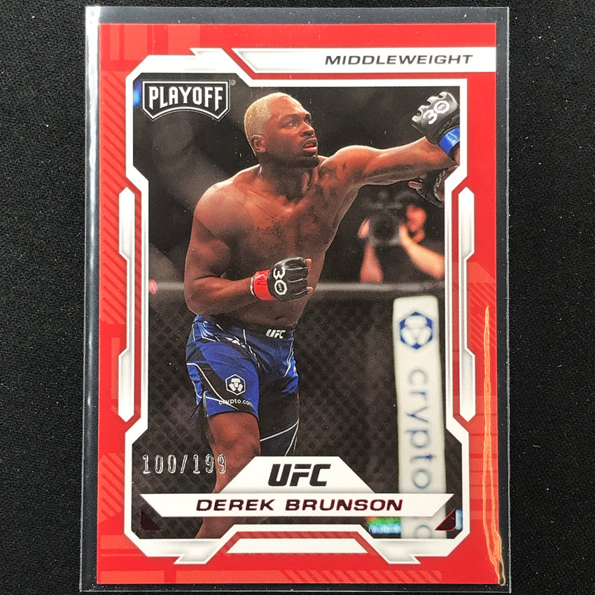 2023 Chronicles UFC Derek Brunson Playoff Red /199