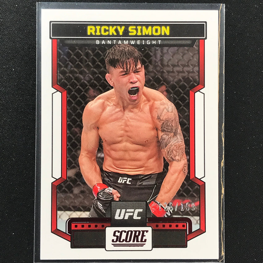 2023 Chronicles UFC RICKY SIMON Score Red /199 #191