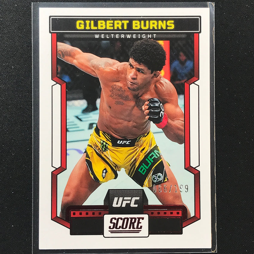 2023 Chronicles UFC GILBERT BURNS Score Red /199 #196