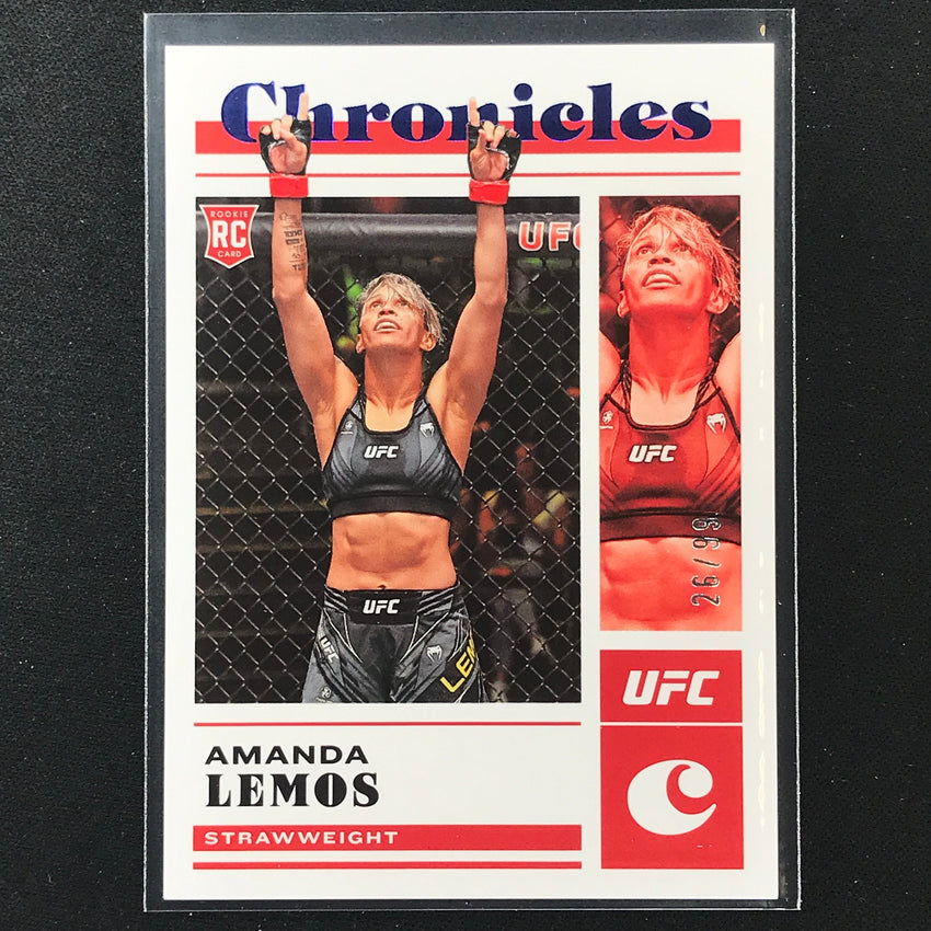 2023 Chronicles UFC AMANDA LEMOS Chronicles Base Set Rookie Blue 26/99 #87