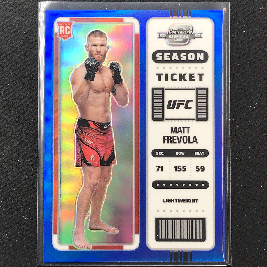 2023 Chronicles UFC MATT FREVOLA Contenders Optic Rookie Ticket Blue 66/99 #351
