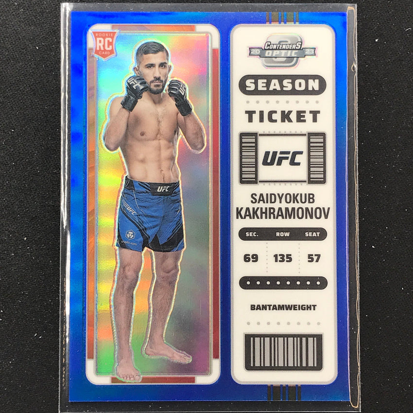 2023 Chronicles UFC Saidyokub Kakhramonov Contenders Optic Rookie Blue 8/99 No 371