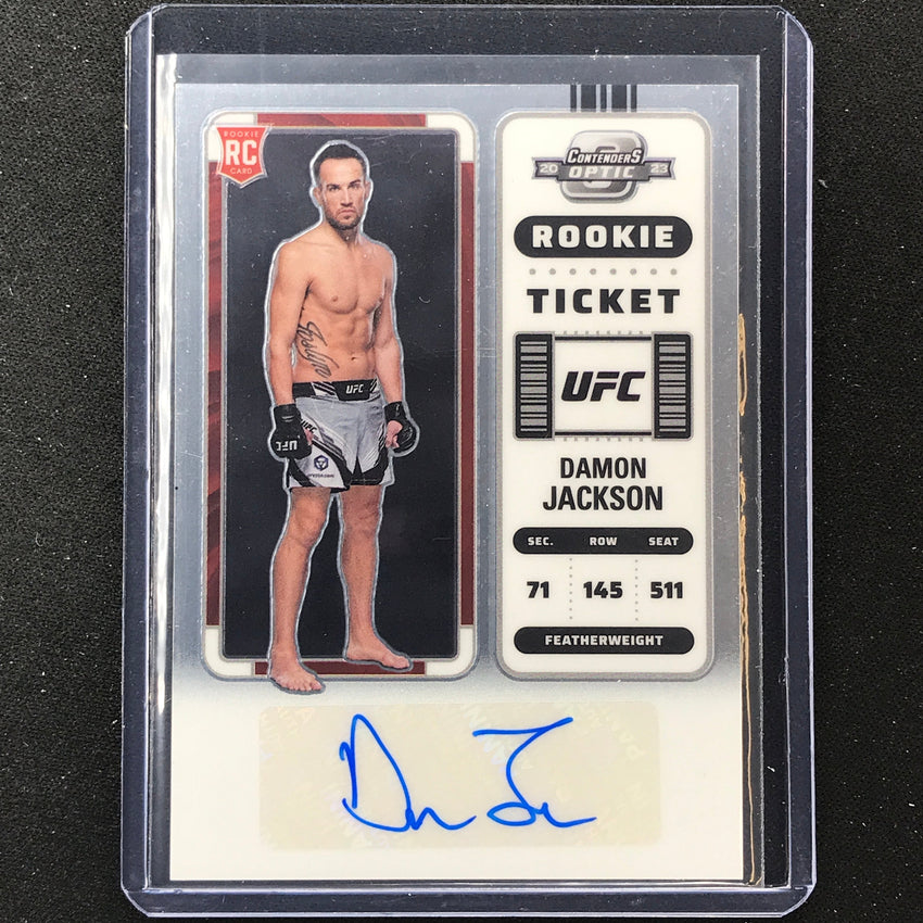 2023 Chronicles UFC DAMON JACKSON Contenders Optic Rookie Ticket Auto Base #DJK