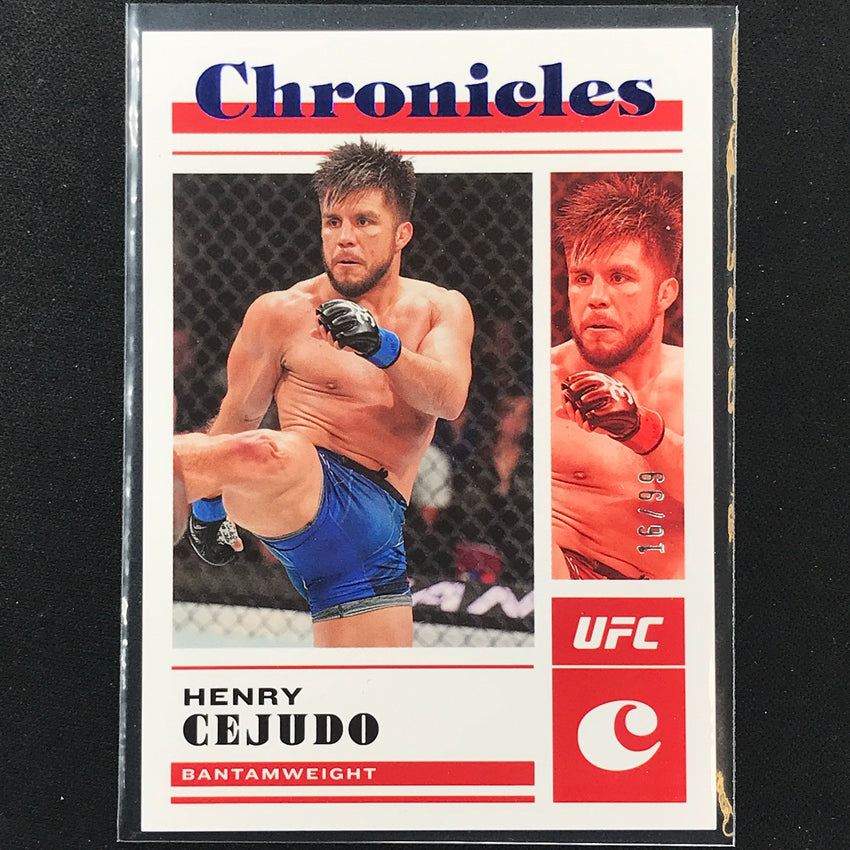 2023 Chronicles UFC HENRY CEJUDO Chronicles Base Set Blue 16/99 #1
