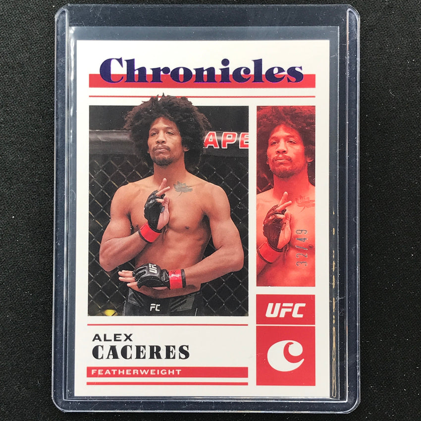 2023 Chronicles UFC Alex Caceres Chronicles Base Set Purple 32/49