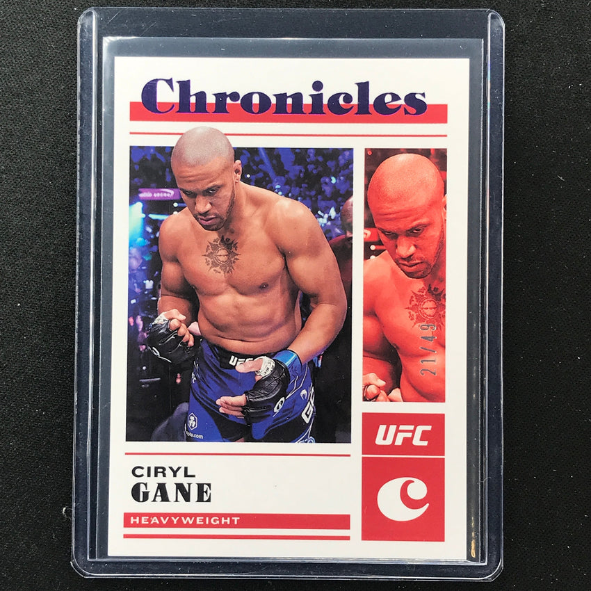 2023 Chronicles UFC Ciryl Gane Chronicles Base Set Purple 21/49