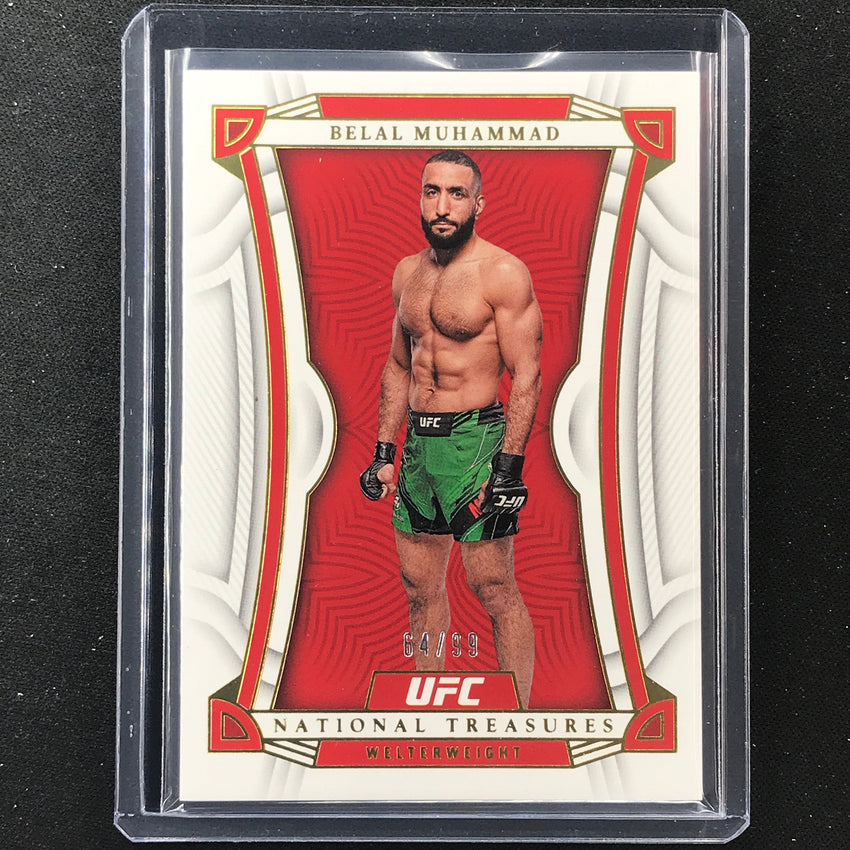 2023 Chronicles UFC BELAL MUHAMMAD National Treasures Base 64/99 #451
