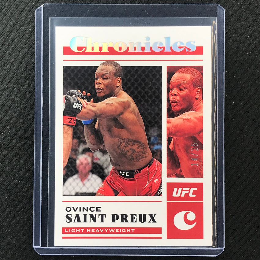 2023 Chronicles UFC Ovince Saint Preux Chronicles Base Set Holo Silver 14/25