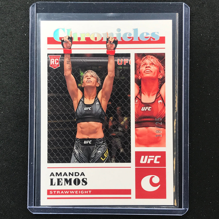 2023 Chronicles UFC Amanda Lemos Chronicles Base Set Rookie Holo Silver 18/25
