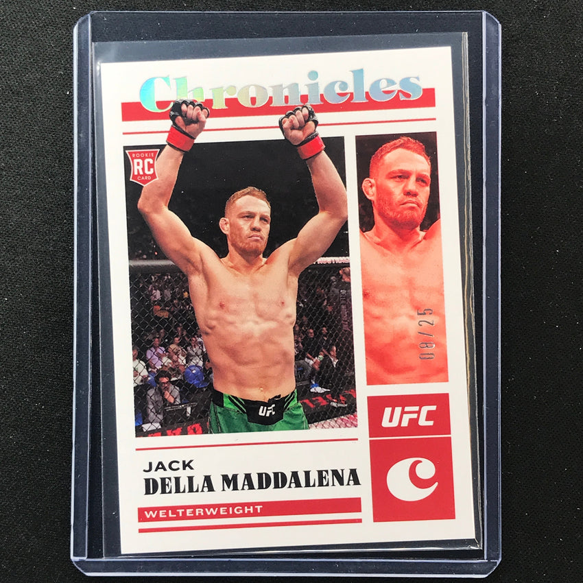 2023 Chronicles UFC Jack Della Maddalena Chronicles Base Rookie Holo Silver 8/25