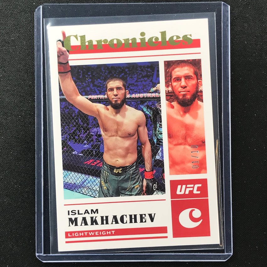 2023 Chronicles UFC Islam Makhachev Chronicles Base Set Gold 1/10