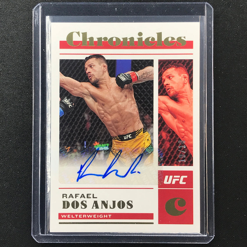 2023 Chronicles UFC Rafael Dos Anjos Chronicles Base Set Auto Gold 10/10