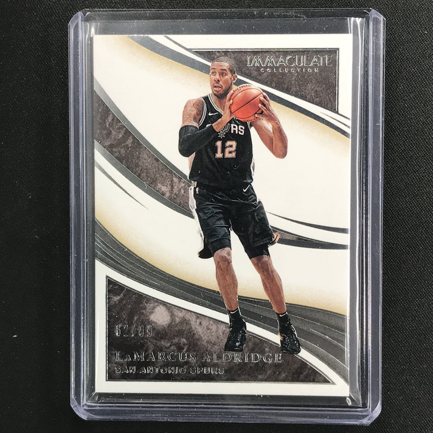 2019-20 Immaculate LAMARCUS ALDRIDGE Base 62/99-Cherry Collectables