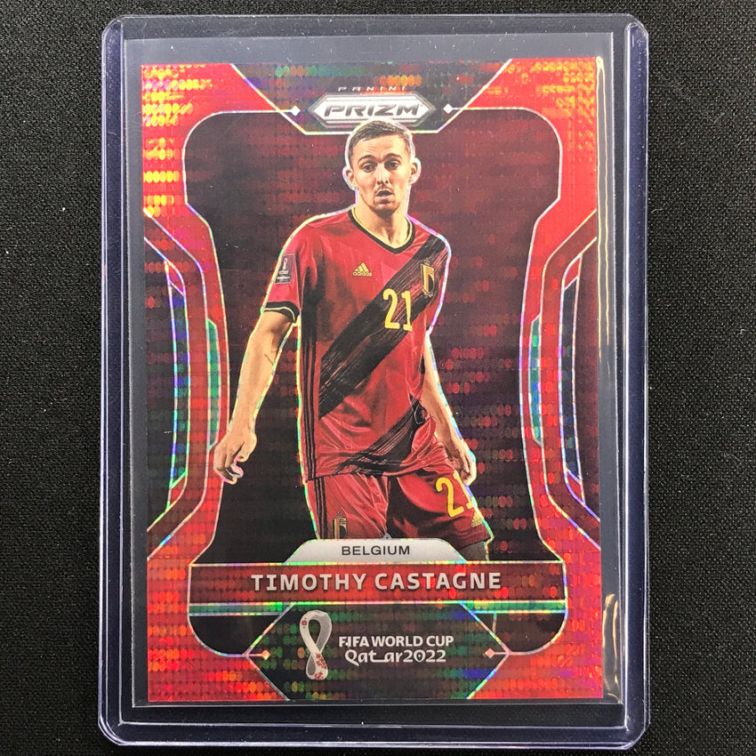 2022 Prizm Fifa World Cup Qatar Timothy Castagne Breakaway Red 10/99