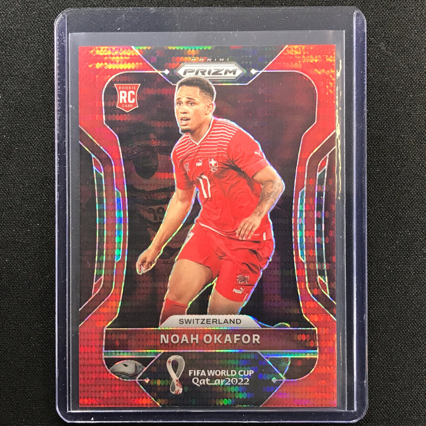 2022 Prizm Fifa World Cup Qatar Noah Okafor Rookie Breakaway Red 76/99