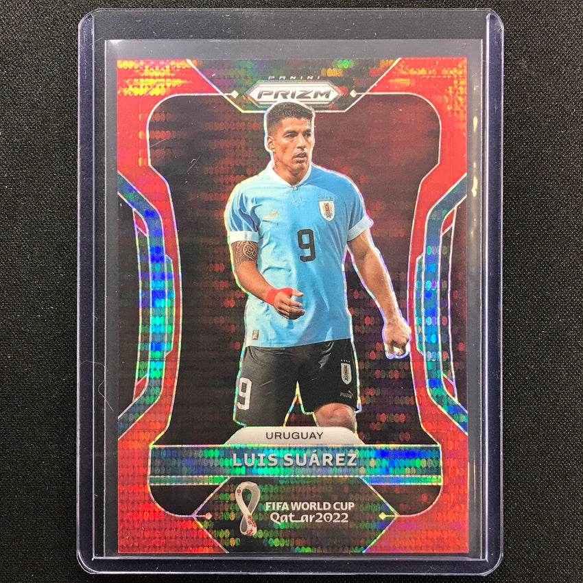 2022 Prizm Fifa World Cup Qatar Luis Suarez Breakaway Red 54/99