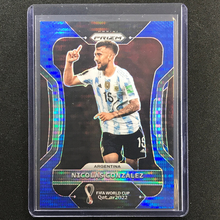 2022 Prizm Fifa World Cup Qatar Nicolas Gonzalez Breakaway Blue 41/49