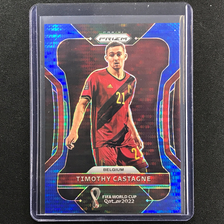 2022 Prizm Fifa World Cup Qatar Timothy Castagne Breakaway Blue 36/49