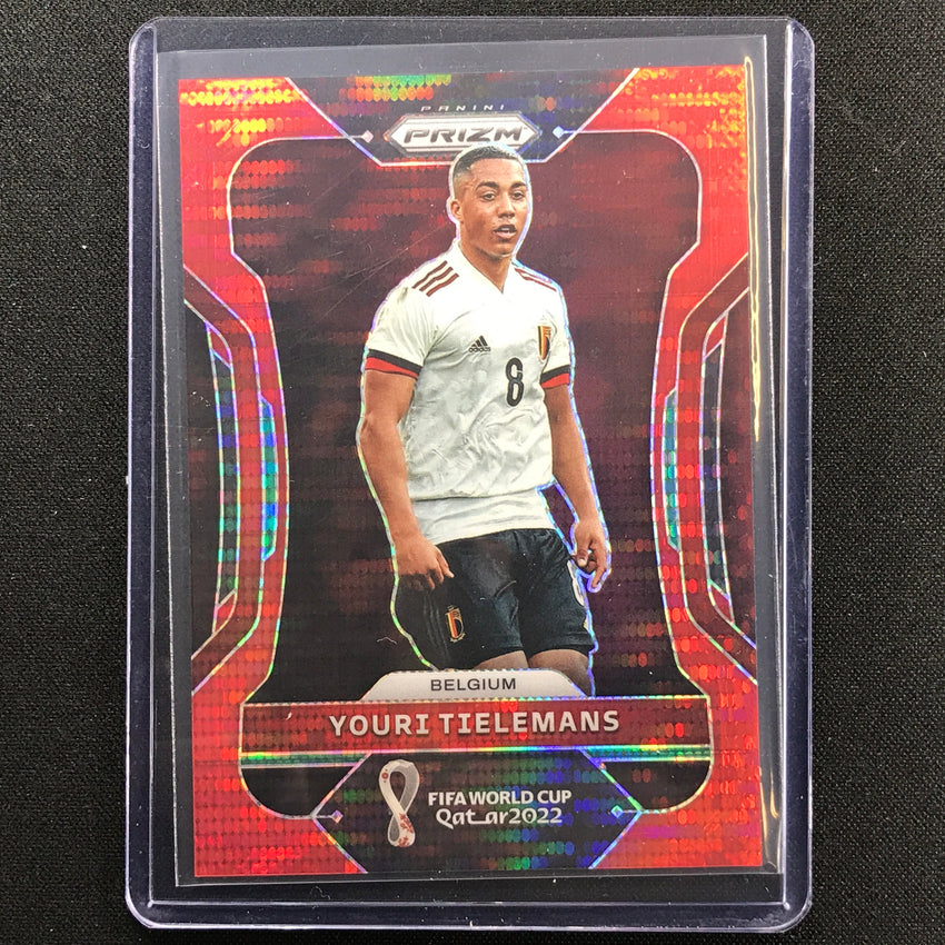2022 Prizm Fifa World Cup Qatar Youri Tielemans Breakaway Red 95/99