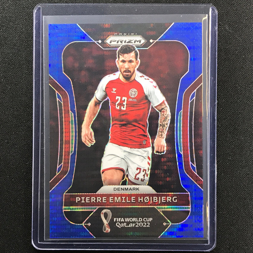 2022 Prizm Fifa World Cup Qatar Pierre Emile Hojbjerg Breakaway Blue 27/49
