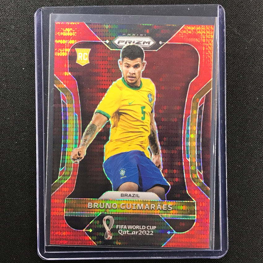 2022 Prizm Fifa World Cup Qatar Bruno Guimaraes Rookie Breakaway Red 43/99