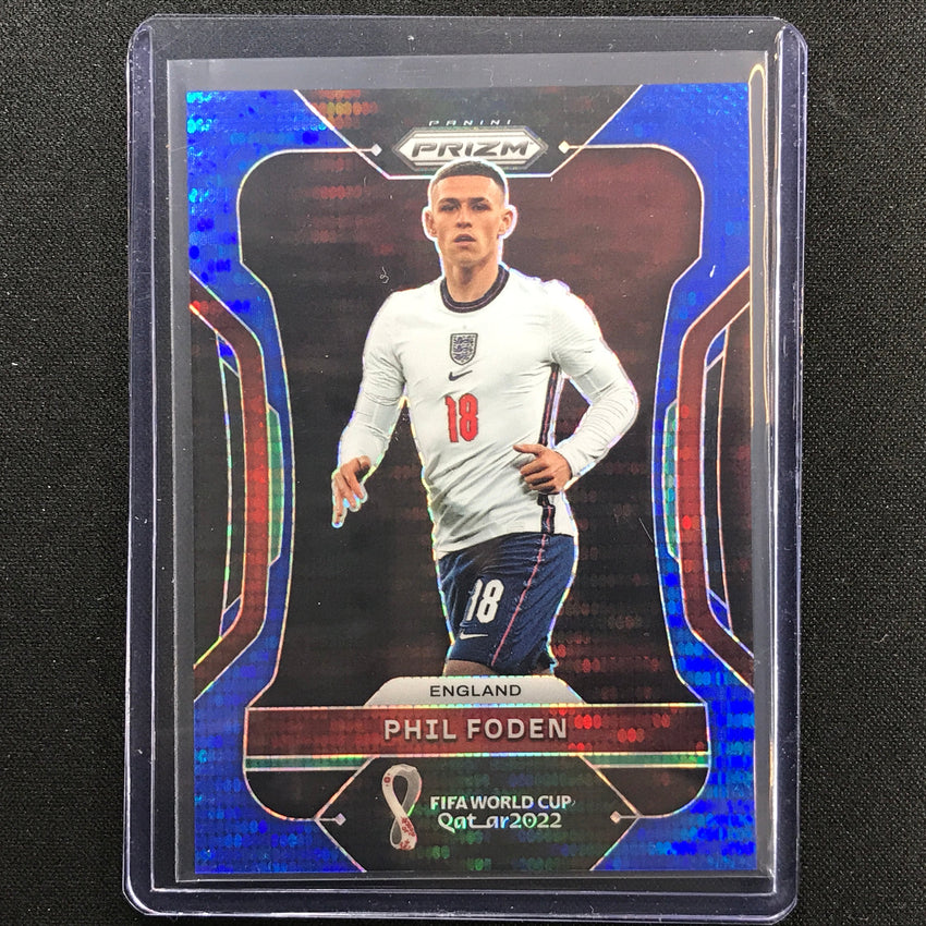 2022 Prizm Fifa World Cup Qatar Phil Foden Breakaway Blue 12/49