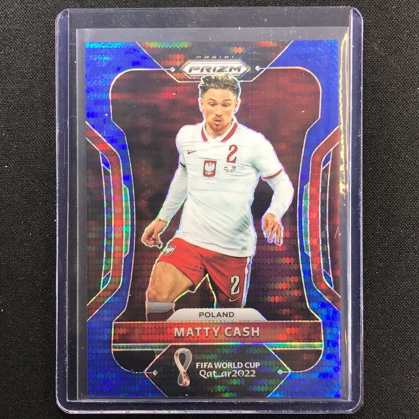 2022 Prizm Fifa World Cup Qatar Matty Cash Breakaway Blue 41/49