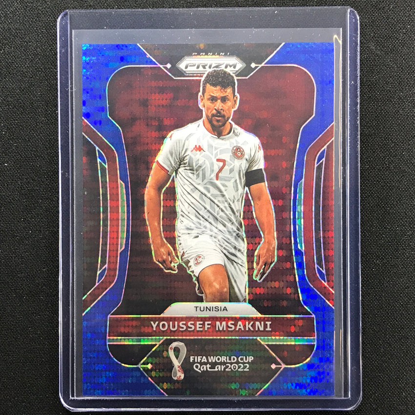 2022 Prizm Fifa World Cup Qatar Youssef Msakni Breakaway Blue 34/49