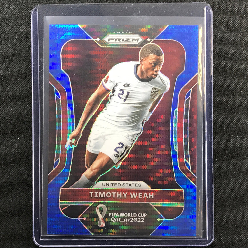 2022 Prizm Fifa World Cup Qatar Timothy Weah Breakaway Blue 40/49