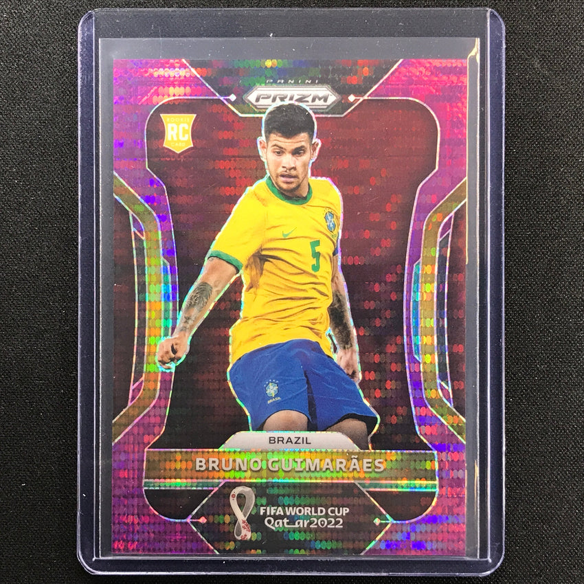 2022 Prizm Fifa World Cup Qatar Bruno Guimaraes Rookie Breakaway Purple 33/35