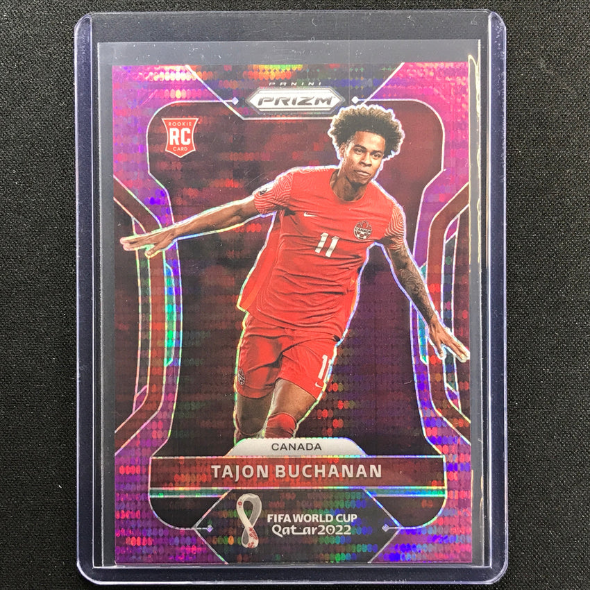 2022 Prizm Fifa World Cup Qatar Tajon Buchanan Rookie Breakaway Purple 7/35